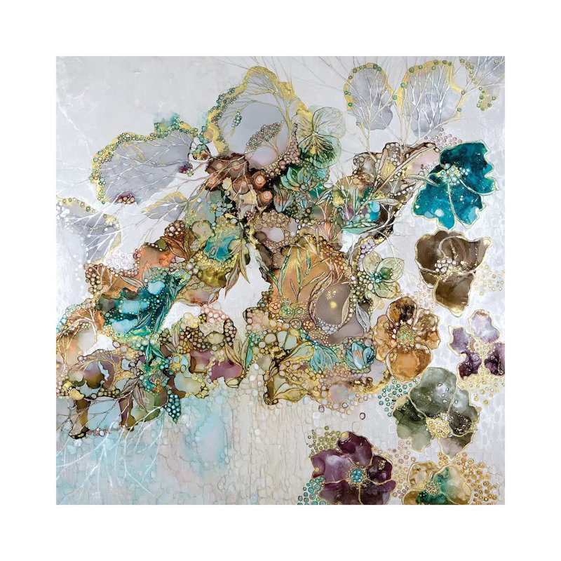 L'Abondance 1 Piece Painting on Canvas, 30.48cm H x 30.48cm W x 1.91cm D, Wrapped Canvas