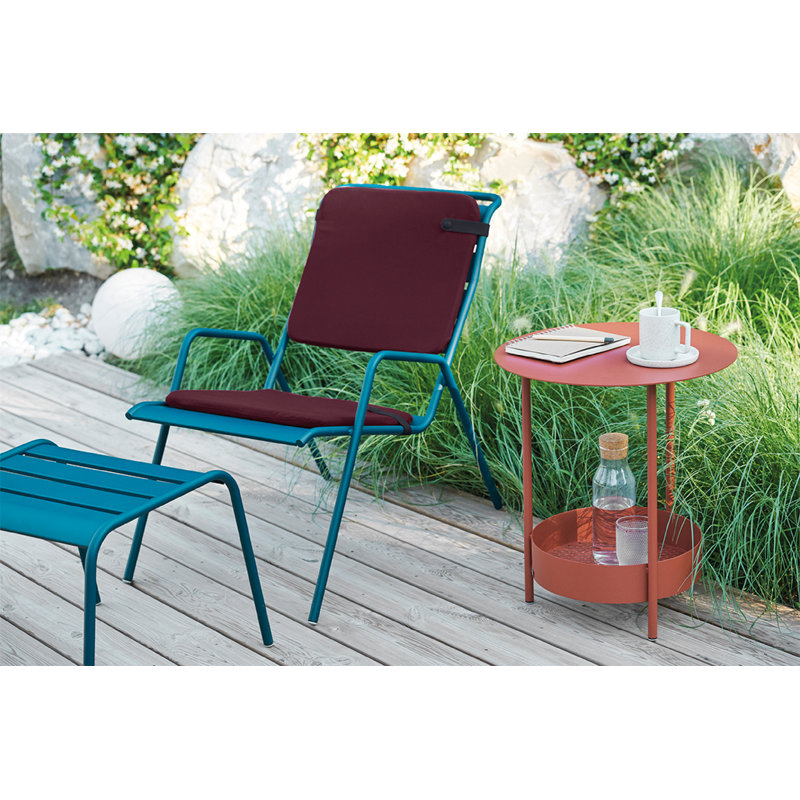 Salsa Outdoor Round Side Table, Liquorice