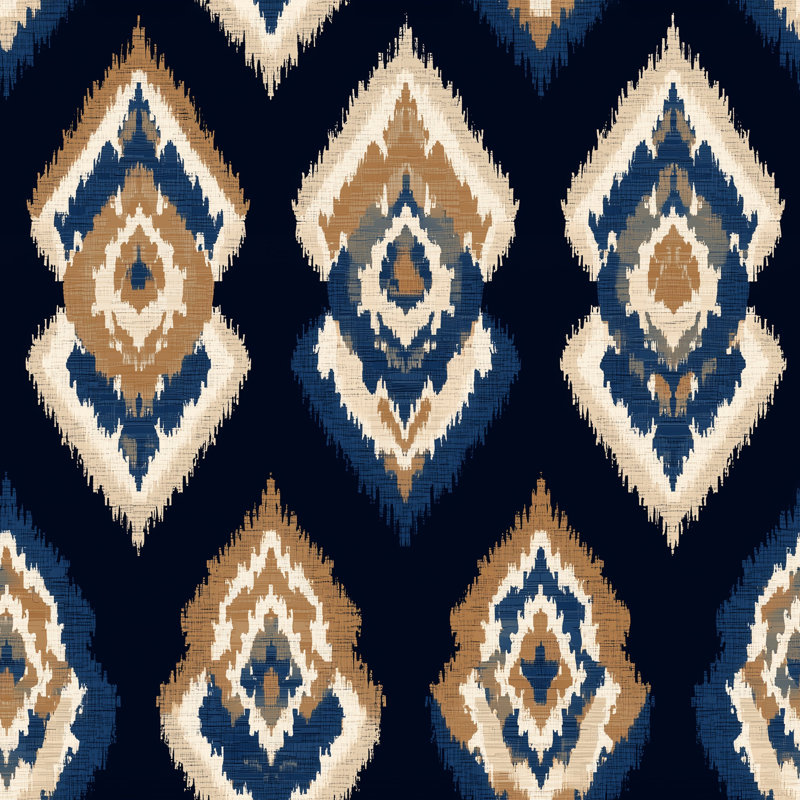 Rouleau de papier peint Ikat, Textured Non-Pasted