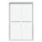 Shower Door 48" W X 76"H Semi-Frameless Bypass Sliding Shower Enclosure, 3/8 In. (8Mm), Chrome