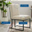 Chaise de salle à manger en tissu capitonnée Indulge Channel par Modway-853591312