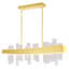 Lustre rectangulaire moderne de 39 po à DEL pour îlot de cuisine, salle à manger ou bar - DEL intégrée-1323949547