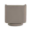 Fauteuil d'appoint moderne pivotant en tonneau beige avec capitonnage et sièges à ressorts ensachés-134531963