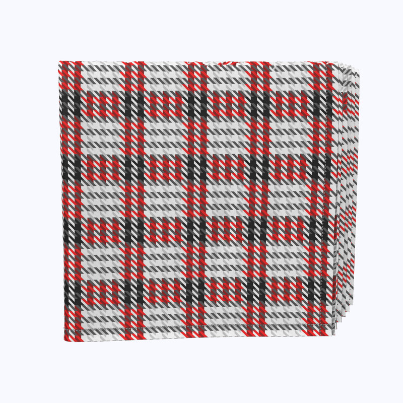 Polyester Houndstooth Square Napkin