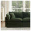 Canapé modulaire en chenille vert 4 places, canapé confortable en tissu pour les espaces de vie-1732628490