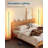 LED Corner Floor Lamp, Dimmable Standing Lamp For Living Room, Bedroom, Office, Minimalist Design, Warm White Light