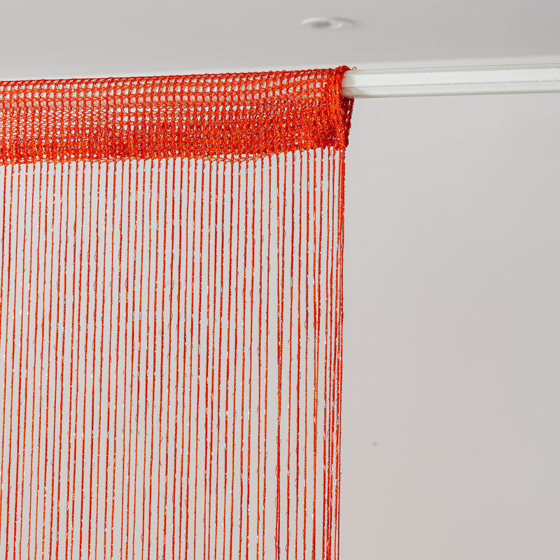 2pcs 39 X 78 Inch Door String Curtain Wall Panel Fringe Window Decorative String Curtain, Red