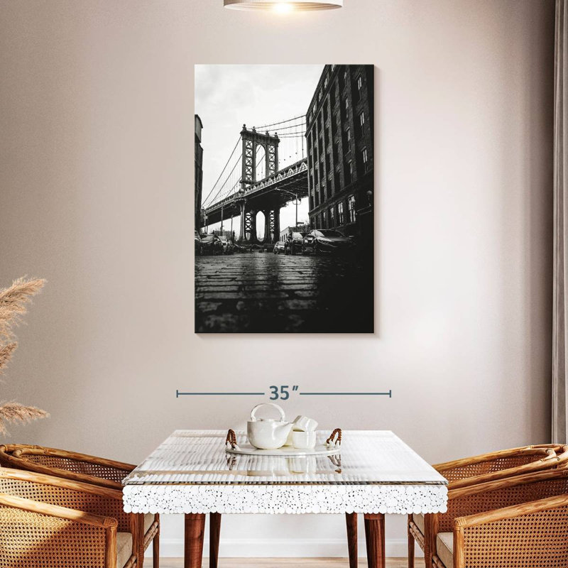 Aime Brooklyn Bridge Street View, 30" H x 20" W