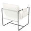 Fauteuil rembourré suspendu, blanc, coussins en mousse confortables, structure en métal robuste, pour le salon, la chambre à coucher, balcon 2 avec mousse, chambre à coucher