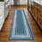Ottohome Non-Slip Bordered Area Rug For Living Room, Hallway, Entryway Rug, Blue-1233561626