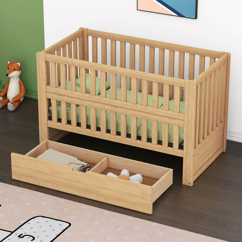Lit de bébé Harpreet, Naturel