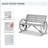 Rustic 2 Bench For Patio - 41" Wooden Wagon Wheel, Gray, Weather , Solid Fir Wood With And Slatted Seat In Style, Resistance, , Seat, Construction