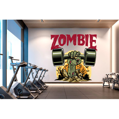 Adhésif décoratif gym mode zombie