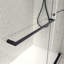 Porte de douche coulissante noire matte sans cadre North American