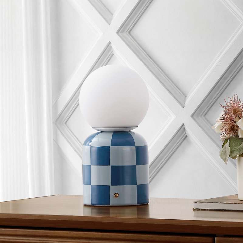 Lampe de table DEL Zira, Bleu clair / Bleu foncé