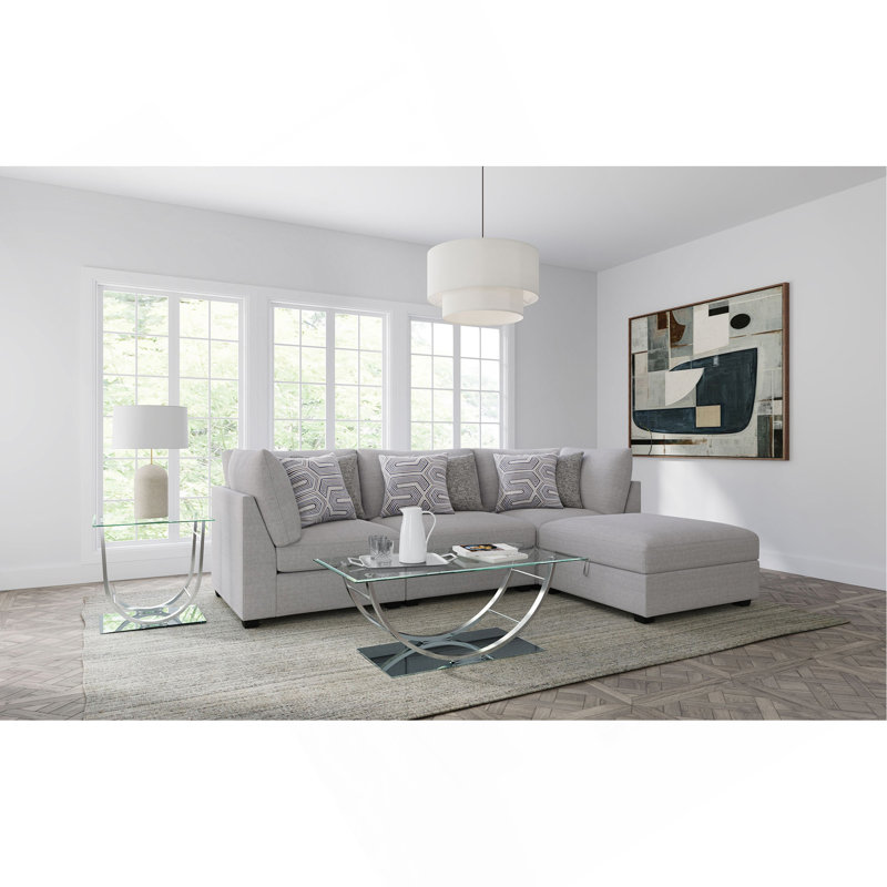 Canapé modulaire rembourré 4 pièces Lafayette, H 38 po x l 117 po x P 78 po, 3