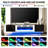 Floating Tv Stand With 36" Electric Fireplace, Wall Mounted Fireplace Entertainment Center With Storage For Tvs Up To 80", Adjustable Partition-2008457978
