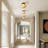 Glint 1-Light Modern Textured Glass Flush Mounted Wall Sconce-1683674991