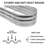Hal 67"D x 20"W x10"H Metal Raised Garden Bed 2 pack. Silver-60653546-9704209