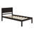  Wooden Platform Bed with Headboard-798592106