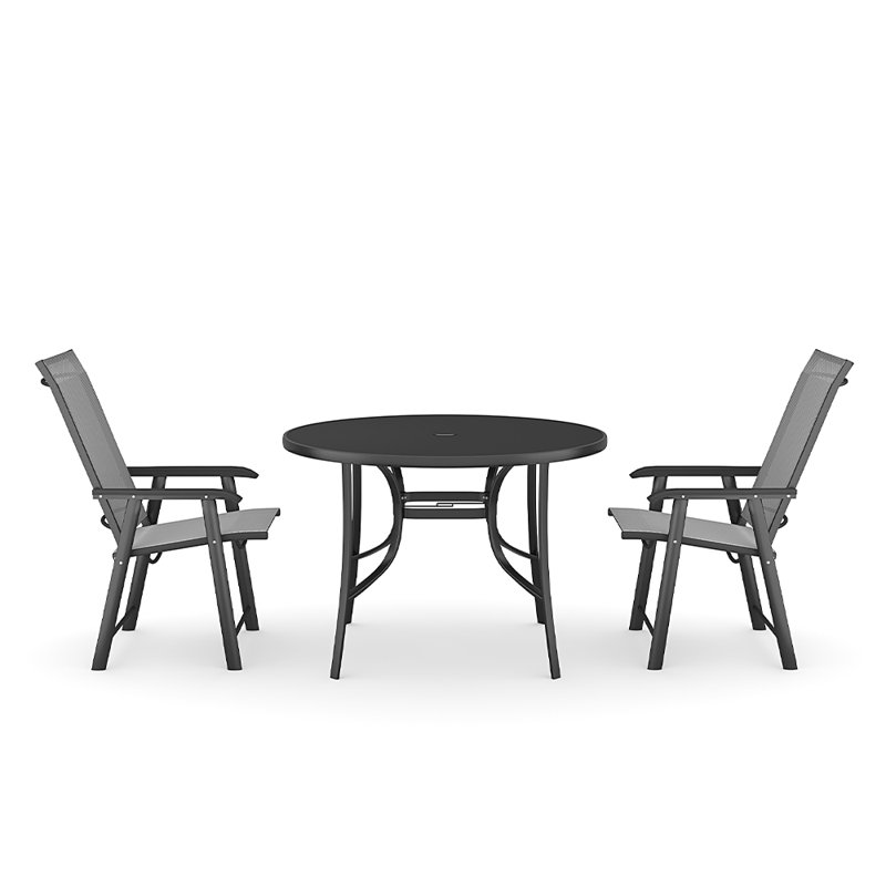 Amy-Beth 2 - Person Patio Dining Set with Round Table