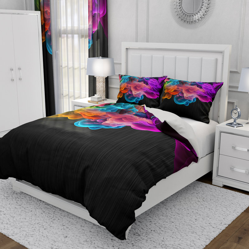 Abstract Duvet Cover, King Duvet Cover + 2 King Shams