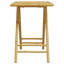 Table de jardin en bambou Petra avec motif pliable, brun, petit 17 x 22