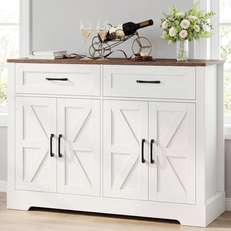 Amariyon 47.2'' Sideboard, White/Brown