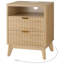 Table de chevet en bois avec station de charge, table de chevet cannelée et commode Rh table -1946496650-1958003477