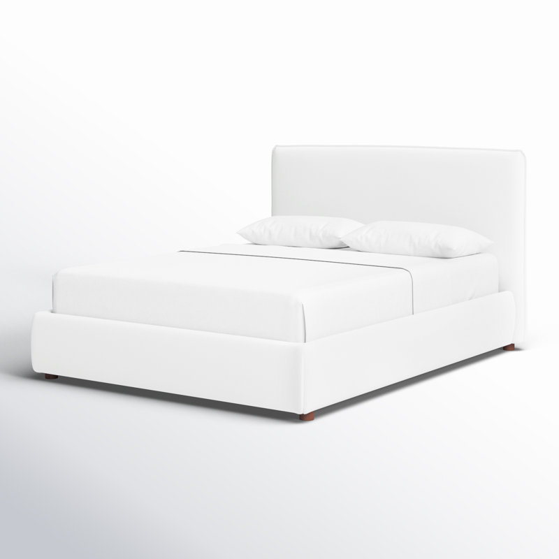 Callahan Upholstered Bed, Oatmeal Boucle, Queen