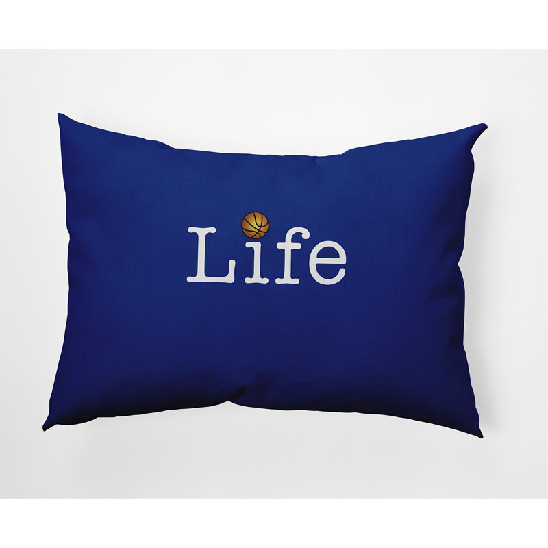  Housse et insert de coussin rectangulaire d'extérieur Life + Ball, bleu