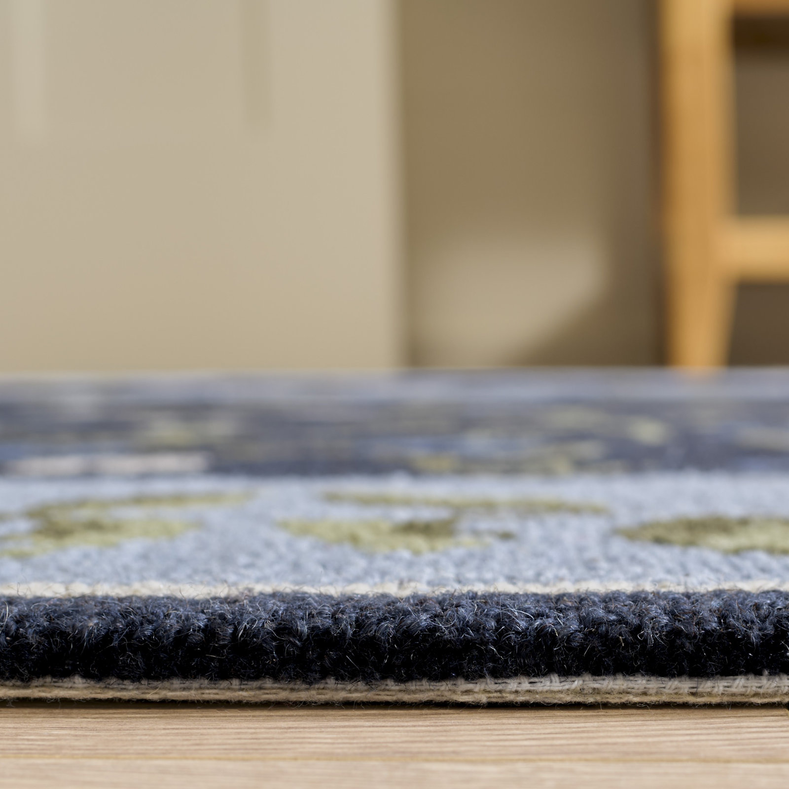 Hand-Tufted Wool Floral Outdoor Rug, Rectangle 8' x 10'