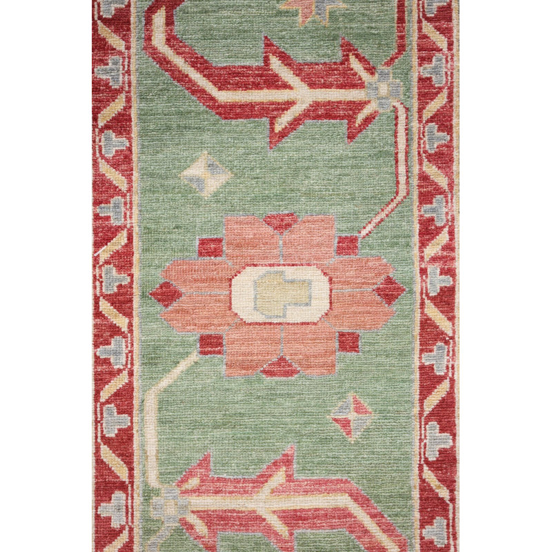 Mazar One-of-a-Kind Rectangle 9'3" X 11'10" New Age Area Rug Green