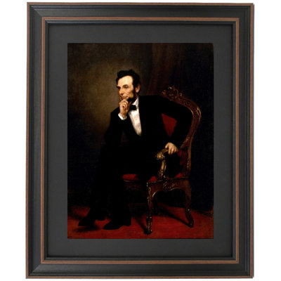 Framed Abraham Lincoln By George Peter Alexander Healy