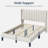 Multi-sized Upholstered Bed Frame with Channel Tufted Headboard-98387771-97872334