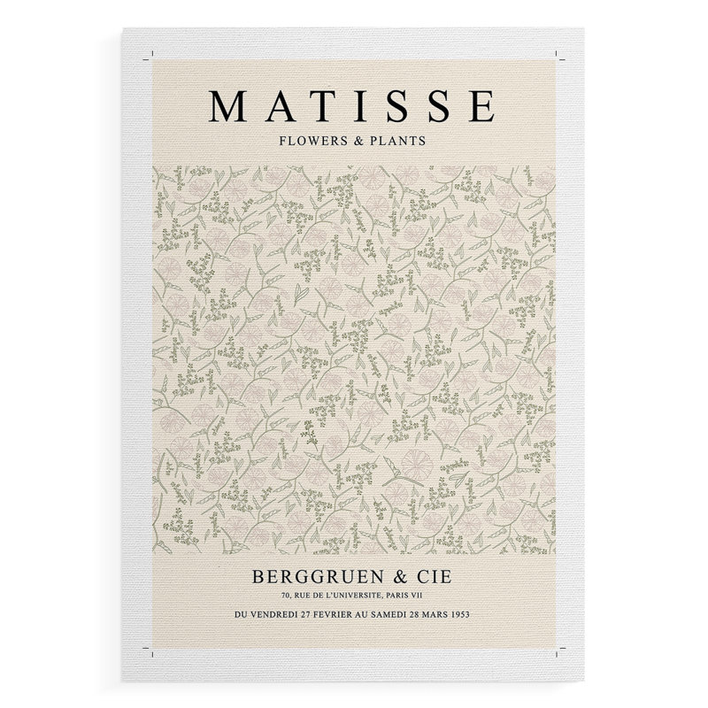 Matisse CCIV, reproduction encadrée - reproduction de toile seulement - NON-CADRE, H 18 po x l 12 po