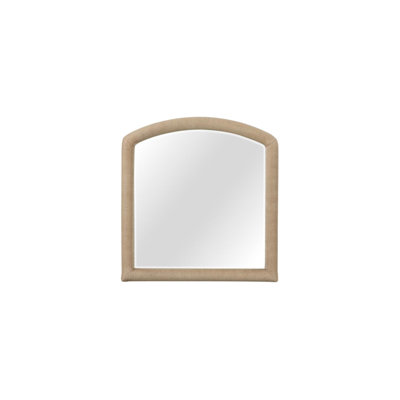 Miroir arqué en corde - Caramel