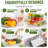 14-Piece Clear Fridge Organizer Bin Set with Lids, Stackable BPA-Free PET Refrigerator Storage Containers with Drainage Trays, 3 Sizes