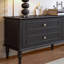Meuble télé vintage en bois jaune Yellowbox