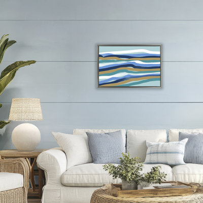 Cadre flottant entre les vagues entre les vagues, design par Atelier Posters