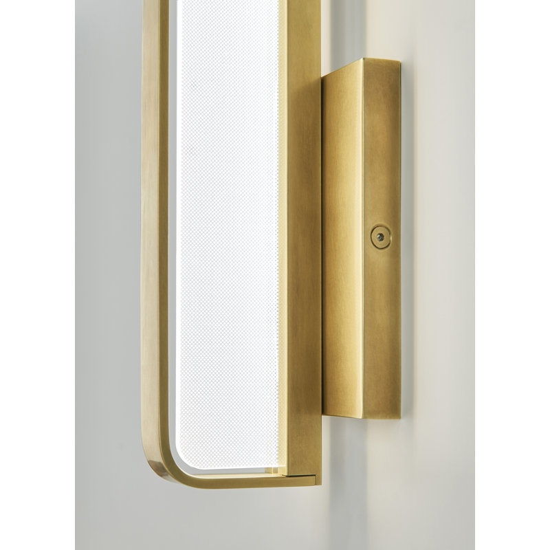 Banda 13 Wall/Bath, Natural Brass