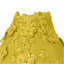 Remi Flower Vase, Decorative Yellow Ceramic w Floral Motifs, 11 Inch