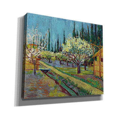 'Orchard Bordered By Cypresses' by Vincent Van Gogh, Giclee Canvas Wall Art