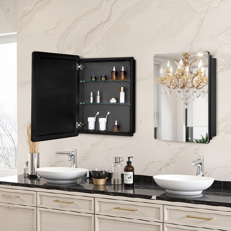 Pharmacie 24 "x 30" Miroir, H 30 po x l 24 po x P 5 po