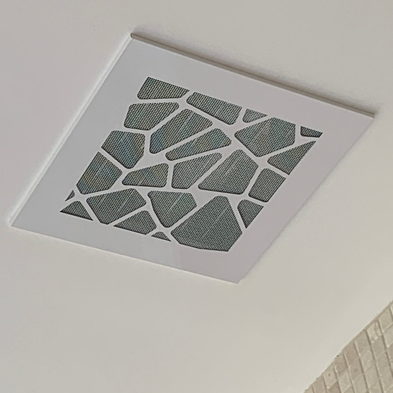 Registre moderne de mur et de plafond à motif moderne, H 0,25 po x L 15 po x l 11 po