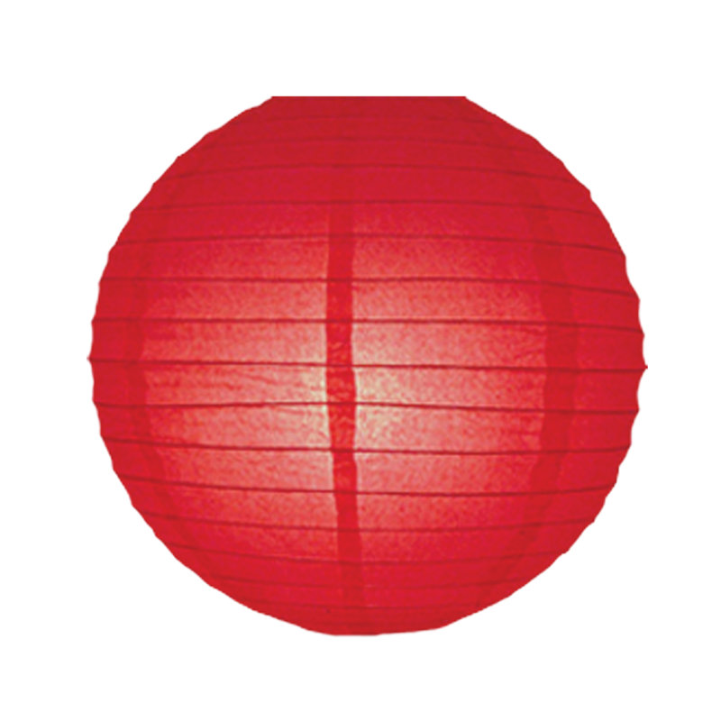 30cm H Paper Round Pendant Shade ( Clip On ), Peach