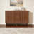 Sideboard Buffet Credenza Storage Cabinet with Doors-1596081232