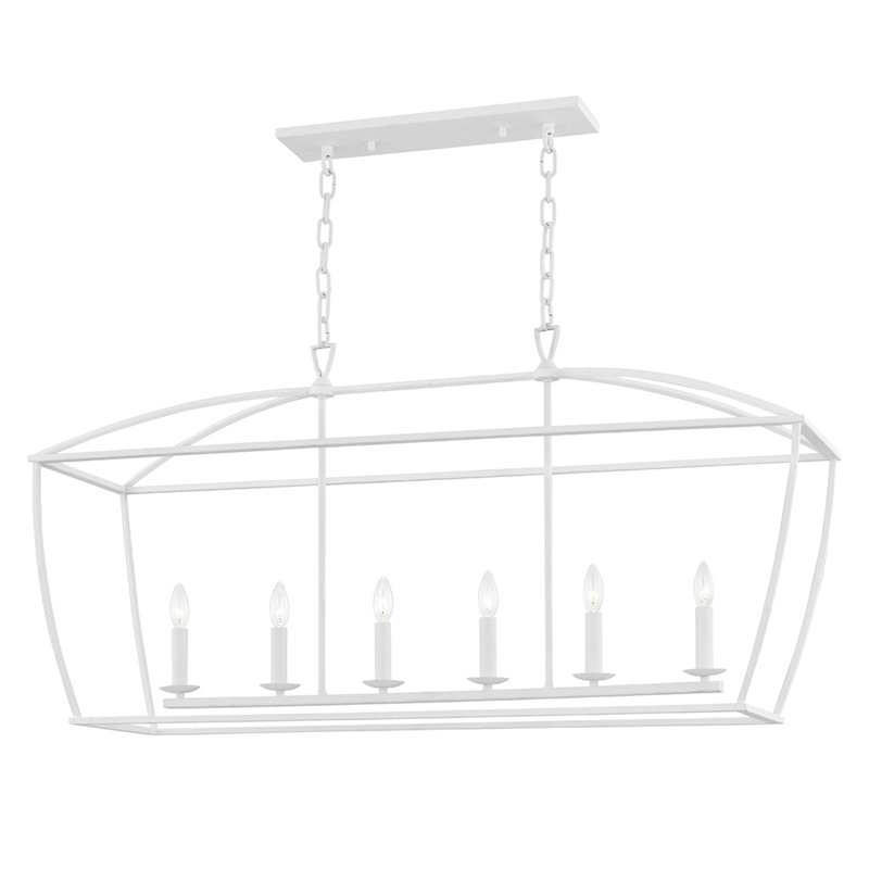 Bryant 6 - Light Pendant, White Plaster
