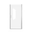 Porte de douche pivotante, cadre en aluminium chromé, demi-cadre-120568651