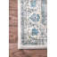 Tapis à motif de médaillon pour le salon, la chambre à coucher, la salle à manger et la cuisine Juliea, bleu / blanc cassé-27242136